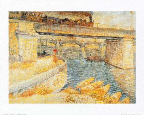 Vincent Van Gogh Il ponte di Asnieres Kunstdruk 50x40cm | Yourdecoration.be