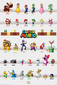 Pyramid Super Mario Character Parade Poster 61x91,5cm | Yourdecoration.be