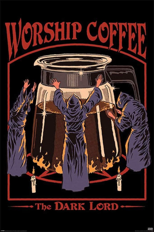 Pyramid Steven Rhodes Worship Coffee Poster 61x91,5cm | Yourdecoration.be