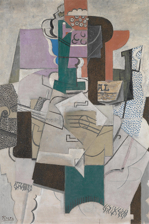 Pyramid Picasso Fruit Dish Bottle and Violin Poster 61x91,5cm | Yourdecoration.be