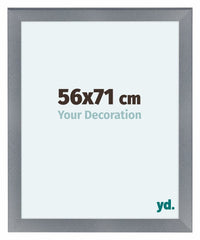 Como MDF Fotokader 56x71cm Aluminium Geborsteld Voorzijde Maat | Yourdecoration.be