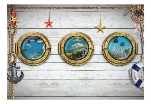 Fotobehang - Tree Portholes - Vliesbehang