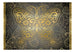 Fotobehang - Golden Butterfly - Vliesbehang