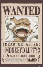 Poster One Piece Wanted Luffy 61x91 5cm PP2501058 | Yourdecoration.be
