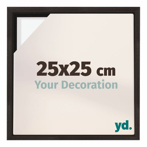 Lyon MDF Baklijst 25x25cm Donker Eiken Voorzijde Maat | Yourdecoration.be