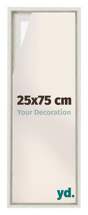 Lyon MDF Baklijst 25x75cm White Wash Voorzijde Maat | Yourdecoration.be