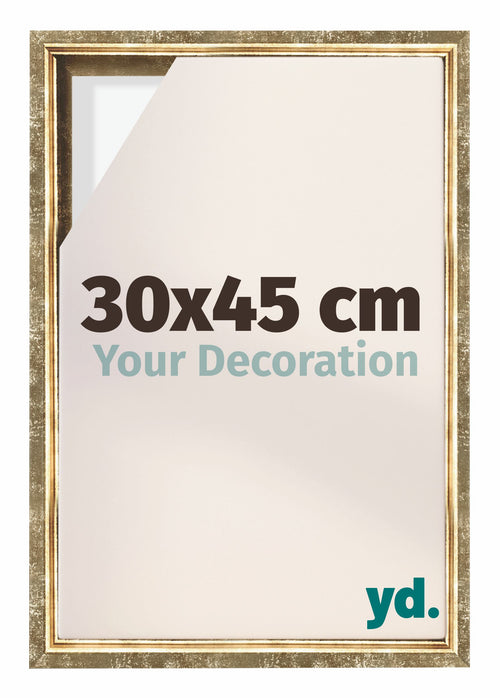 Lyon MDF Baklijst 30x45cm Goud Antiek Voorzijde Maat | Yourdecoration.be