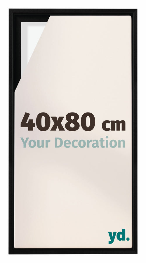 Lyon MDF Baklijst 40x80cm Zwart Mat Voorzijde Maat | Yourdecoration.be