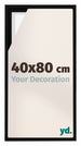 Lyon MDF Baklijst 40x80cm Zwart Mat Voorzijde Maat | Yourdecoration.be