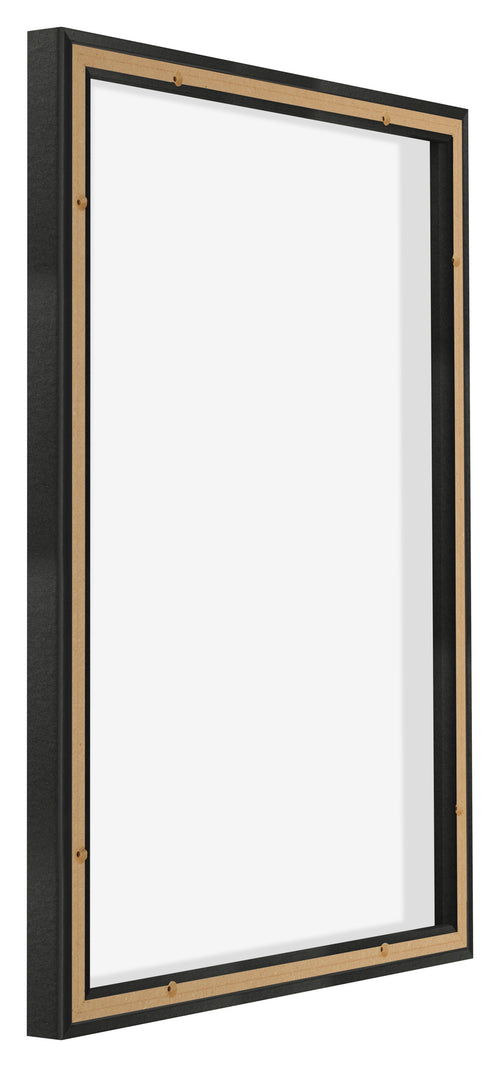 Lyon MDF Baklijst 5 7 Zwart Mat Achterzijde Schuin | Yourdecoration.be