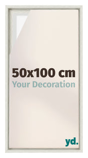 Lyon MDF Baklijst 50x100cm White Wash Voorzijde Maat | Yourdecoration.be