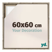 Lyon MDF Baklijst 60x60cm Sonoma Eiken Voorzijde Maat | Yourdecoration.be