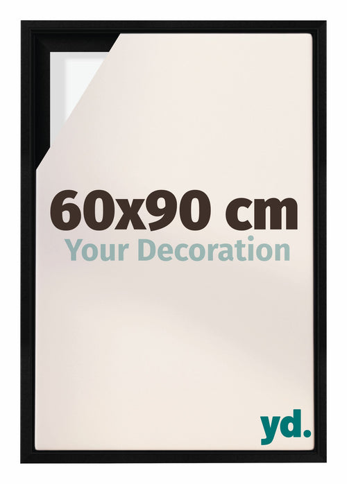 Lyon MDF Baklijst 60x90cm Zwart Mat Voorzijde Maat | Yourdecoration.be