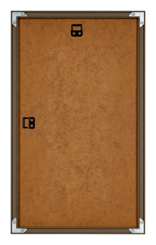 New York Aluminium Fotokader 33x48cm Walnoot Structuur Achterzijde | Yourdecoration.be