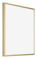 Austin Aluminium Fotokader 40x40cm Goud Glanzend Voorzijde Schuin | Yourdecoration.be