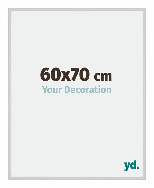 Miami Aluminium Fotokader 60x70cm Zilver Mat Voorzijde Maat | Yourdecoration.be