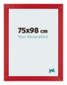 Mura MDF Fotokader 75x98cm Rood Voorzijde Maat | Yourdecoration.be