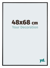 Austin Aluminium Fotokader 48x68cm Zwart Hoogglans Voorzijde Maat | Yourdecoration.be