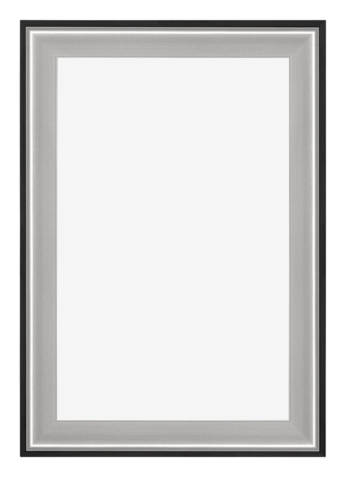 Birmingham Houten Fotokader 60x90cm Zwart Zilver Gepolijst Voorzijde | Yourdecoration.be