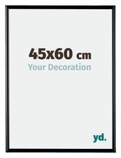 Bordeaux Kunststof Fotokader 45x60cm Zwart Hoogglans Voorzijde Maat | Yourdecoration.be