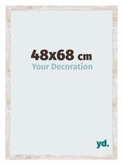 Catania MDF Fotokader 48x68cm White Wash Voorzijde Maat | Yourdecoration.be
