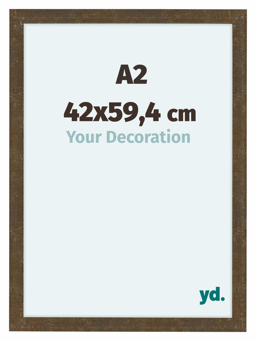 Como MDF Fotokader 42x59 4cm A2 Goud Antiek Voorzijde Maat | Yourdecoration.be