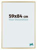 Evry Kunststof Fotokader 59x84cm Goud Voorzijde Maat | Yourdecoration.be