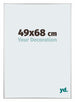 Kent Aluminium Fotokader 49x68cm Zilver Hoogglans Voorzijde Maat | Yourdecoration.be