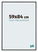 Kent Aluminium Fotokader 59x84cm Zwart Mat Voorzijde Maat | Yourdecoration.be