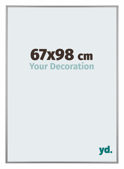Kent Aluminium Fotokader 67x98cm Platina Voorzijde Maat | Yourdecoration.be