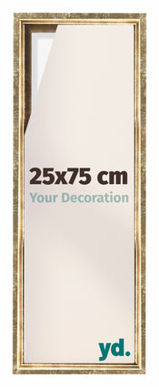 Lyon MDF Baklijst 25x75cm Goud Antiek Voorzijde Maat | Yourdecoration.be