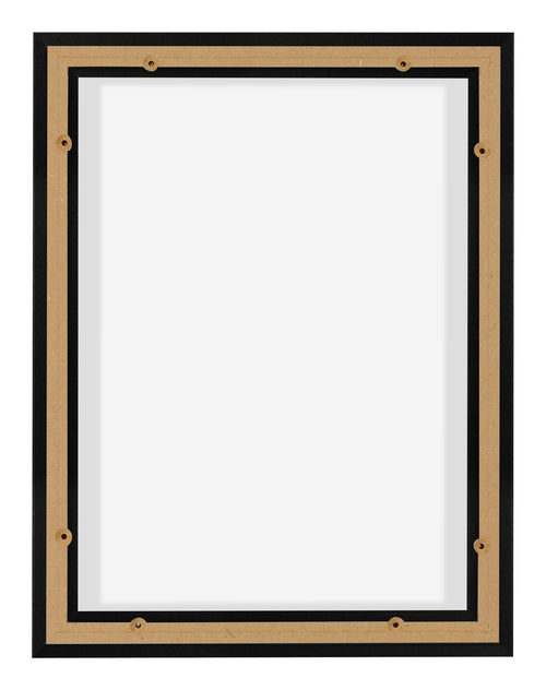 Lyon MDF Baklijst 3 4 Zwart Mat Achterzijde | Yourdecoration.be