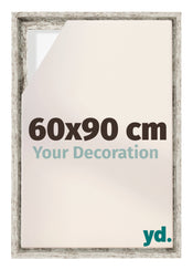 Lyon MDF Baklijst 60x90cm Wit Vintage Voorzijde Maat | Yourdecoration.be