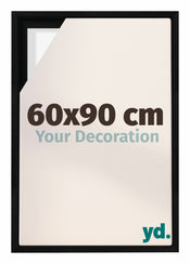 Lyon MDF Baklijst 60x90cm Zwart Mat Voorzijde Maat | Yourdecoration.be
