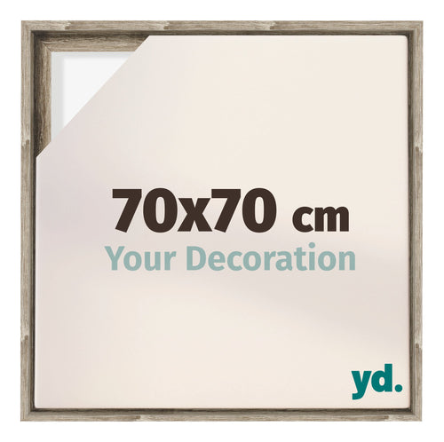 Lyon MDF Baklijst 70x70cm Sonoma Eiken Voorzijde Maat | Yourdecoration.be