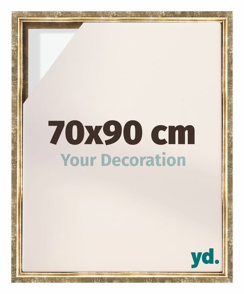 Lyon MDF Baklijst 70x90cm Goud Antiek Voorzijde Maat | Yourdecoration.be
