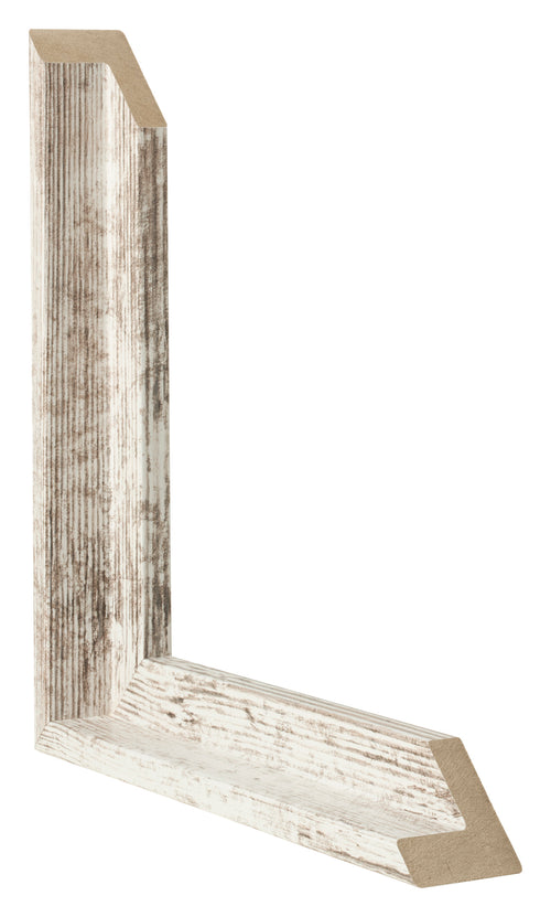 Lyon MDF Baklijst Wit Vintage Doorsnede | Yourdecoration.be