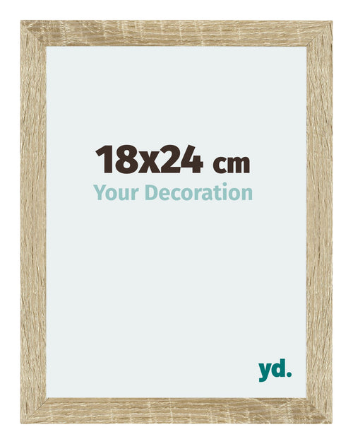 Mura MDF Fotokader 18x24cm Sonoma Eiken Voorzijde Maat | Yourdecoration.be