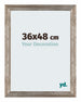 Mura MDF Fotokader 36x48cm Metaal Vintage Voorzijde Maat | Yourdecoration.be