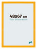 Mura MDF Fotokader 48x67cm Geel Voorzijde Maat | Yourdecoration.be