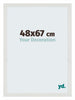 Mura MDF Fotokader 48x67cm Wit Mat Voorzijde Maat | Yourdecoration.be