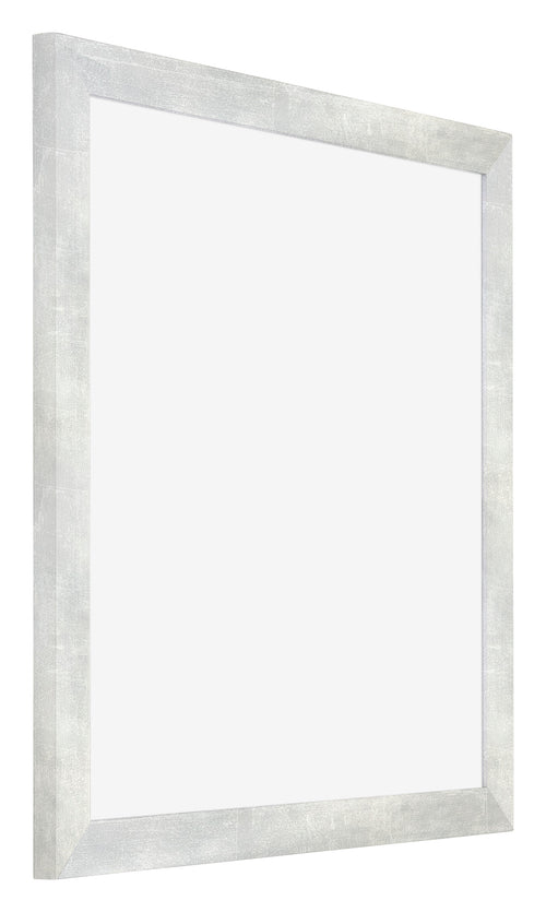Mura MDF Fotokader 50x50cm Zilver Glanzend Vintage Voorzijde Schuin | Yourdecoration.be