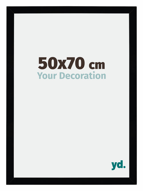 Mura MDF Fotokader 50x70cm Zwart Hoogglans Voorzijde Maat | Yourdecoration.be