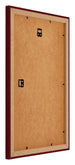 Mura MDF Fotokader 60x90cm Wijnrood Geveegd Achterzijde Schuin | Yourdecoration.be