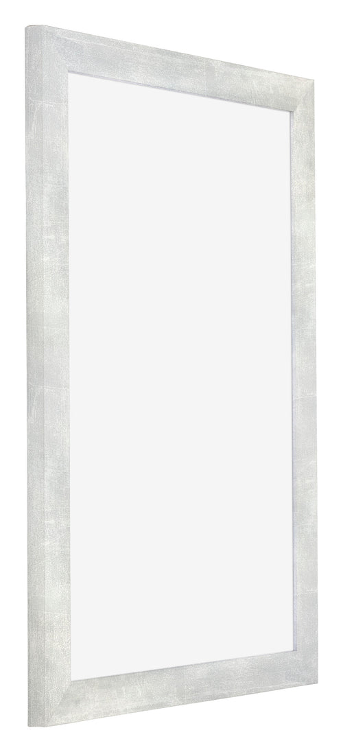 Mura MDF Fotokader 60x90cm Zilver Glanzend Vintage Voorzijde Schuin | Yourdecoration.be