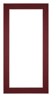 Passe Partout 20x40cm Karton Wijnrood Rand 4cm Recht   Voorzijde | Yourdecoration.be