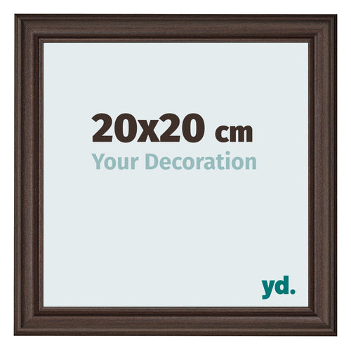 Fotokader 20x20cm Eiken Donker MDF Lazio Voorzijde Maat | Yourdecoration.be