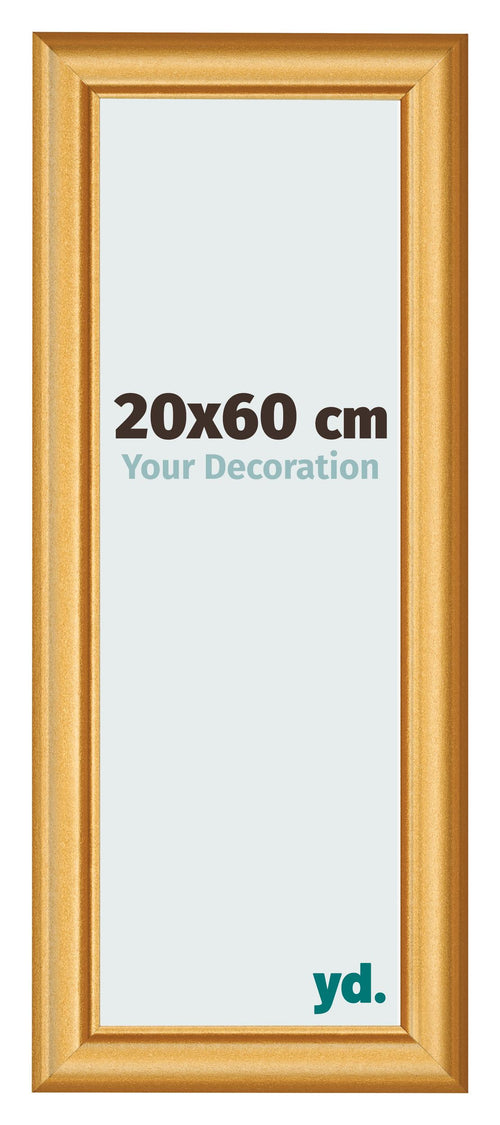 Fotokader 20x60cm Goud Mat MDF Lazio Voorzijde Maat | Yourdecoration.be