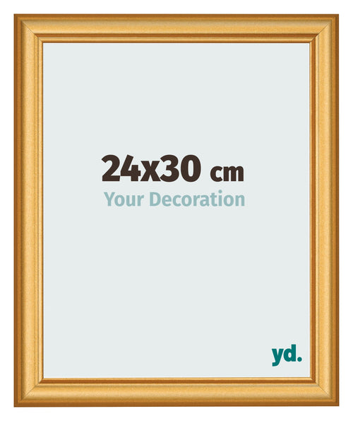 Fotokader 24x30cm Goud Mat MDF Lazio Voorzijde Maat | Yourdecoration.be