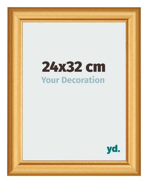 Fotokader 24x32cm Goud Mat MDF Lazio Voorzijde Maat | Yourdecoration.be